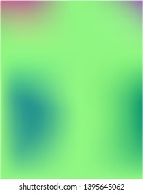 Stylish, fascinating psychedelic design. Vector illustration space. Nice splash and spreading spot. Green unique vector texture of gradient colors.