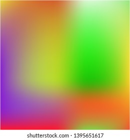 Stylish, fascinating psychedelic design. Vector illustration show. Graceful splash and spreading spot. Green unique vector texture of gradient colors.