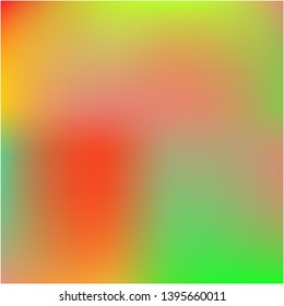 Stylish, fascinating psychedelic design. Vector illustration cover. Juicy splash and spreading spot. Green unique vector texture of gradient colors.