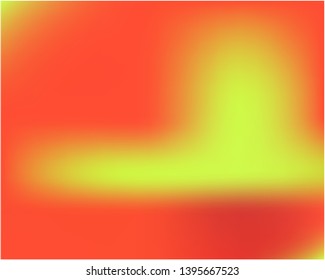 Stylish, fascinating psychedelic design. Vector illustration shape. Graceful splash and spreading spot. Red unique vector texture of gradient colors.