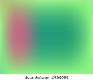 Stylish, fascinating psychedelic design. Vector illustration cover. Trendy splash and spreading spot. Green unique vector texture of gradient colors.