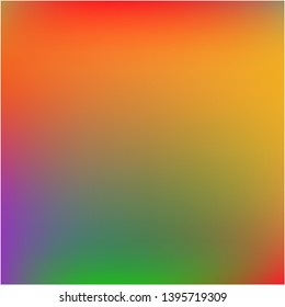 Stylish, fascinating psychedelic design. Vector illustration space. Trendy splash and spreading spot. Orange unique vector texture of gradient colors.