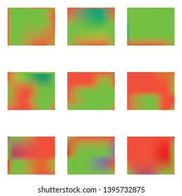 Stylish, fascinating psychedelic design. Vector illustration flyer. Random splash and spreading spot. Green unique vector texture of gradient colors.