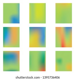 Stylish, fascinating psychedelic design. Vector illustration flat. Juicy splash and spreading spot. Green unique vector texture of gradient colors.