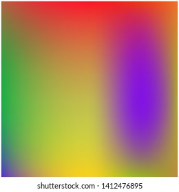 Stylish, fascinating psychedelic design. Vector illustration shape. Creative splash and spreading spot. Violet  red and yellow unique vector texture of gradient colors.