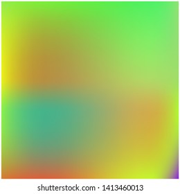 Stylish, fascinating psychedelic design. Vector illustration presentation. Random splash and spreading spot. Green unique vector texture of gradient colors.