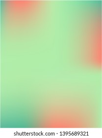 Stylish, fascinating psychedelic gradient mesh design. Vector illustration space. Juicy splash and spreading spot. Green unique vector texture of gradient colors.