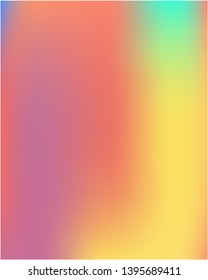 Stylish, fascinating psychedelic gradient mesh design. Startling splash and spreading spot. Vector illustration invite. Orange unique vector texture of gradient colors.