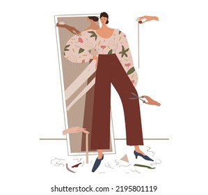 Stylish Fashion Illustration Featuring Trendy Outfits, Models, and Modern Clothing Designs