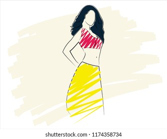 Stylish fashion models.
