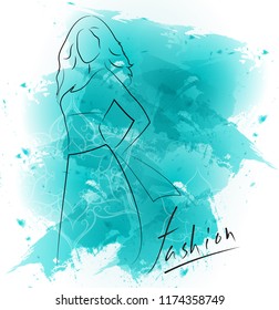 Stylish fashion models.