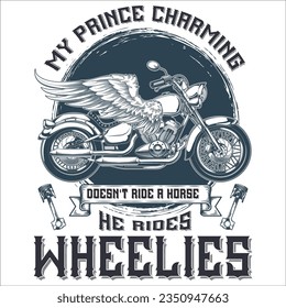 Stylish , fashionable  and awesome Biker and motorcycle typography  illustrator