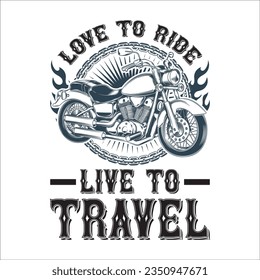Stylish , fashionable  and awesome Biker and motorcycle typography  illustrator