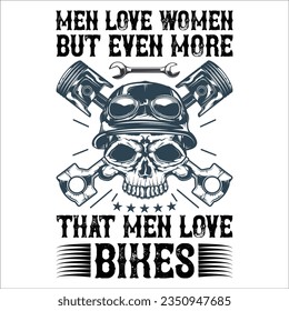 Stylish , fashionable  and awesome Biker and motorcycle typography  illustrator
