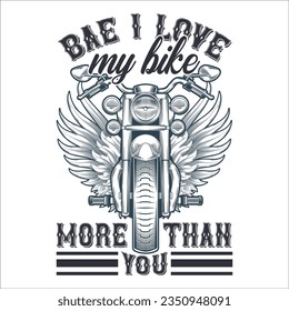 Stylish , fashionable  and awesome Biker and motorcycle typography  illustrator