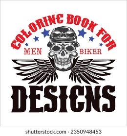 Stylish , fashionable  and awesome Biker and motorcycle typography  illustrator