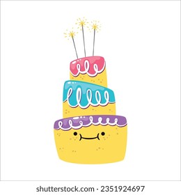 Stylish , fashionable  and awesome birthday quotes typography  illustrator