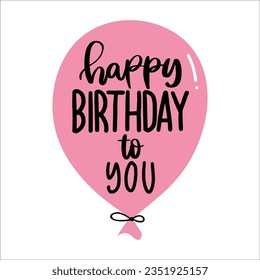Stylish , fashionable  and awesome birthday quotes typography  illustrator
