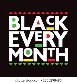 Stylish , fashionable  and awesome black history month quotes typography  illustrator
