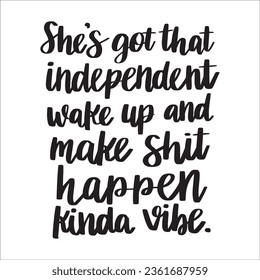 Stylish , fashionable  and awesome Black woman typography art and illustrator
