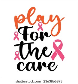 Stylish , fashionable  and awesome Breast Cancer typography art and illustrator