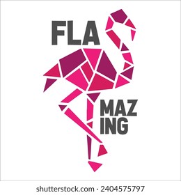 Stylish , fashionable  and awesome Flamingo art and illustrator