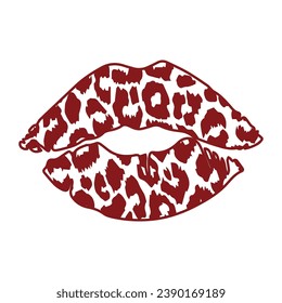 Arte e ilustrador de tipografía de Lips elegante, de moda y asombroso