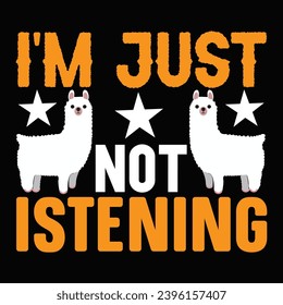 Stylish , fashionable  and awesome llama typography art and illustrator