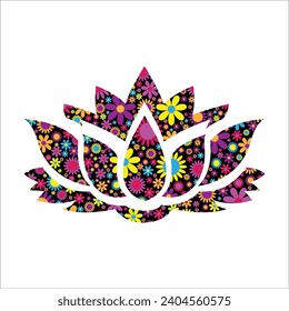 Stylish , fashionable  and awesome Lotus Flower art and illustrator