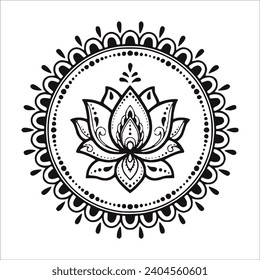 Stylish , fashionable  and awesome Lotus Flower art and illustrator