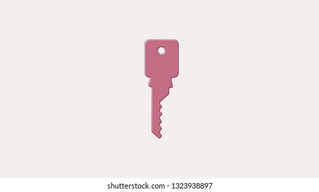 Stylish fashionable key element vector, eps 10 template.