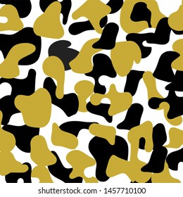 Stylish fashionable wild leopard print. Animal print background for fabric, textile, design, advertising banner.Vector illustration