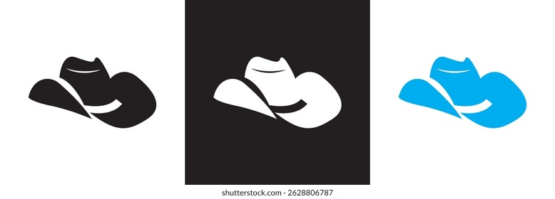 
Stylish  Fedora Hats  icon. Classic Mens Vintage Headwear for Father’s Day icon. Vector illustration. isolated on white and black background. EPS 10