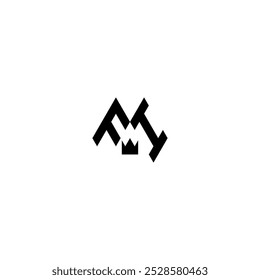 Logotipo elegante de la letra de FI con diseño minimalista limpio.