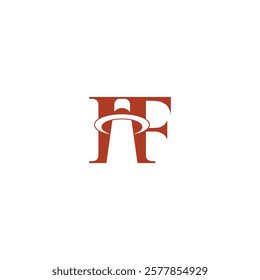 Stylish IF or FI Monogram Logo Design