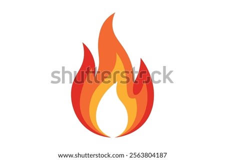 Stylish Fire Hot Heat Flame Burn Vector Illustration for Culinary Arts, Fire flame, Burning fire, Blazing, Fire graphic, Heat illustration, Creative flames, Flame shape