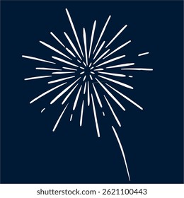 Elegante Ilustración vectorial de fuegos artificiales con coloridas ráfagas de luz, perfecto para usar en invitaciones de fiesta, Anuncios de festival, carteles de Boda, eventos de cumpleaños