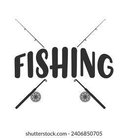 Stylish Fishing Typography, Creative Fishing Design, Fishing Enthusiast's Tee, Unique Fishing Typography Shirt, Trendy Typography for Anglers