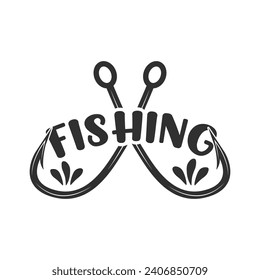 Stylish Fishing Typography, Creative Fishing Design, Fishing Enthusiast's Tee, Unique Fishing Typography Shirt, Trendy Typography for Anglers