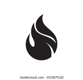 Stilvolle Flame-Logo-Vorlage, Symbol, Vektorgrafik einzeln auf Weiß