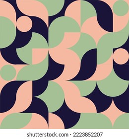 Ein stylisches, flaches geometrisches Muster