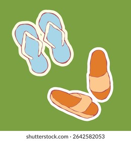 Stylish flip-flops for a tropical getaway 