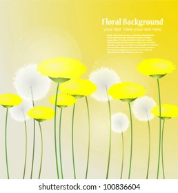 Stylish floral background