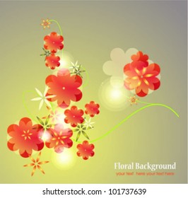 Stylish floral background