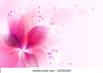 Stylish floral background .