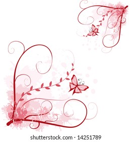 Stylish floral background