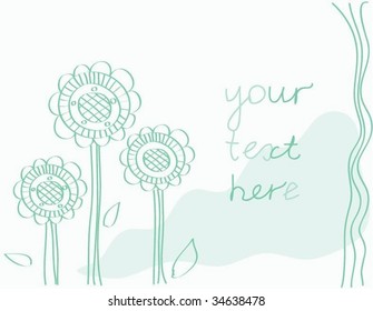 Stylish floral background