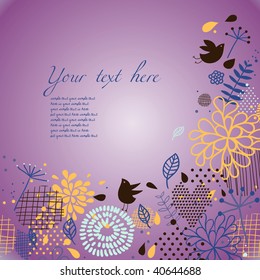 Stylish floral background
