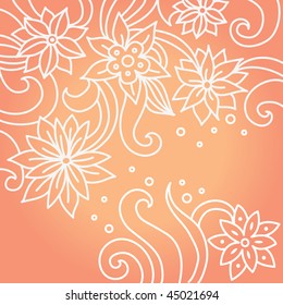 Stylish floral background