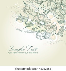 Fondo floral elegante